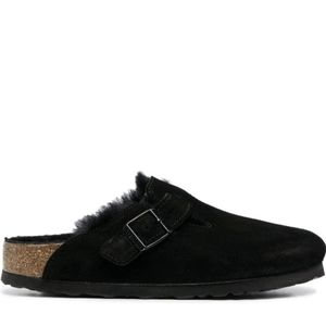 Birkenstock Size 9 Black Boston Shearling